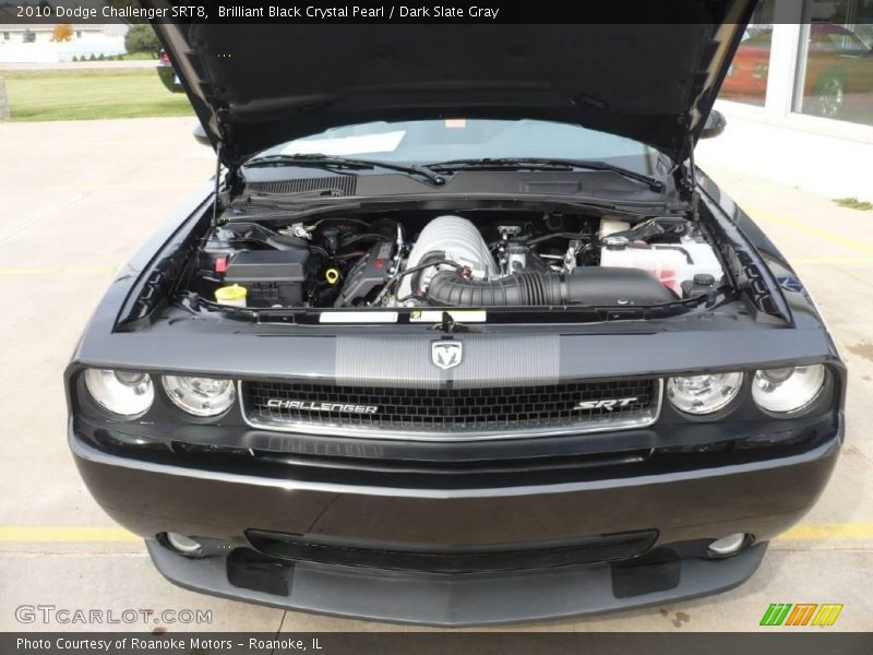 Brilliant Black Crystal Pearl / Dark Slate Gray 2010 Dodge Challenger SRT8