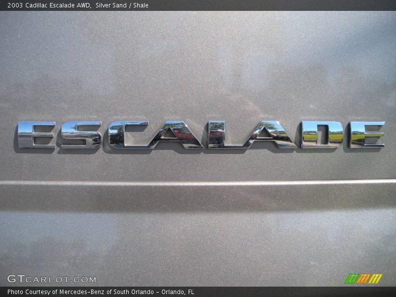 Silver Sand / Shale 2003 Cadillac Escalade AWD
