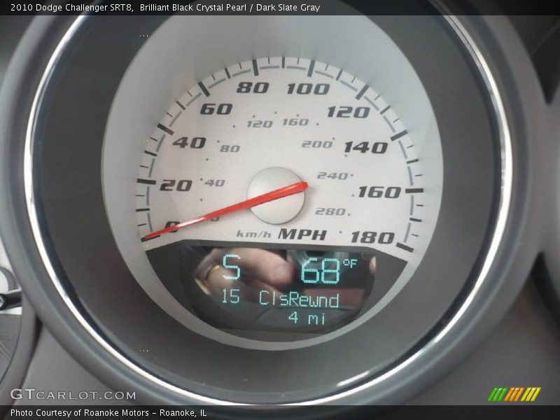 Brilliant Black Crystal Pearl / Dark Slate Gray 2010 Dodge Challenger SRT8