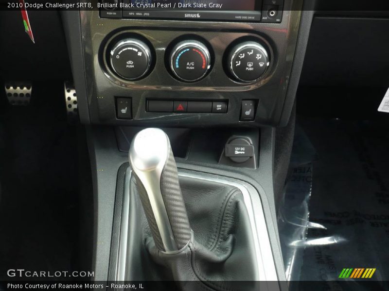 Brilliant Black Crystal Pearl / Dark Slate Gray 2010 Dodge Challenger SRT8