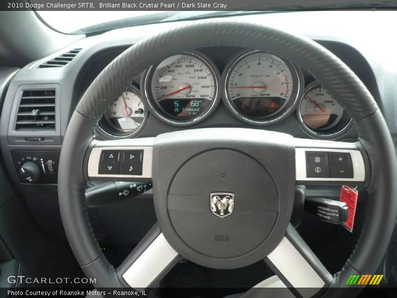 Brilliant Black Crystal Pearl / Dark Slate Gray 2010 Dodge Challenger SRT8