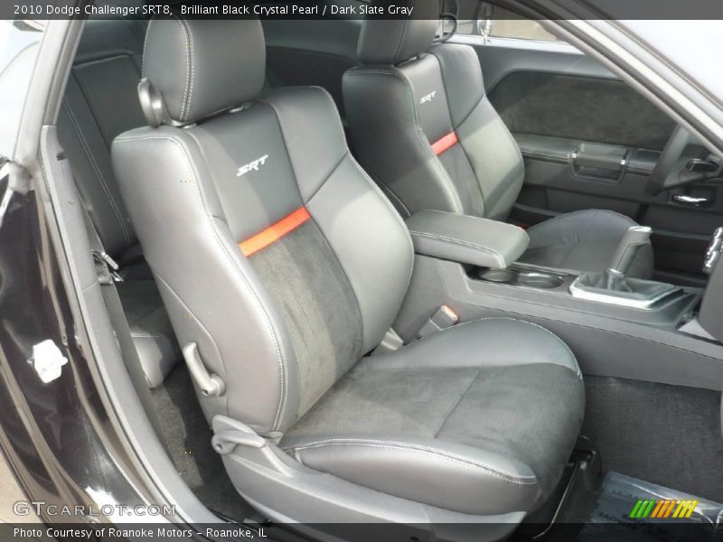 Brilliant Black Crystal Pearl / Dark Slate Gray 2010 Dodge Challenger SRT8
