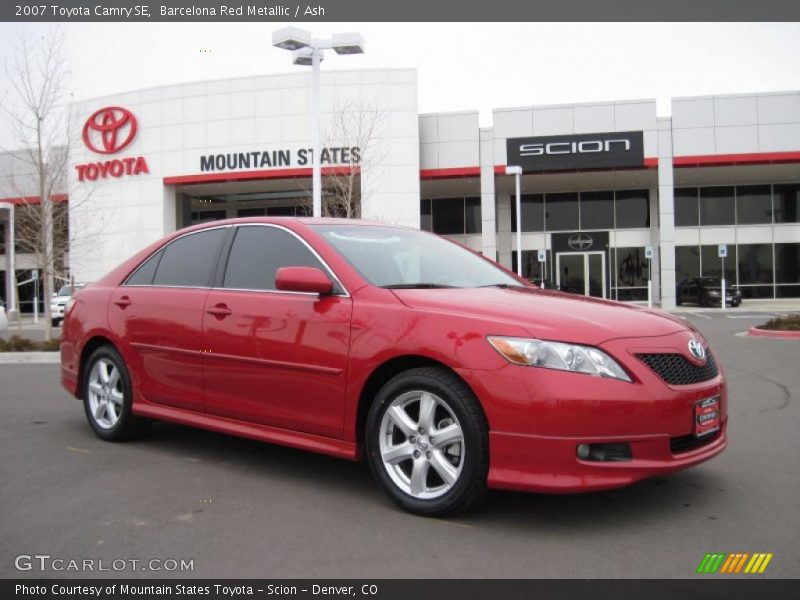 Barcelona Red Metallic / Ash 2007 Toyota Camry SE
