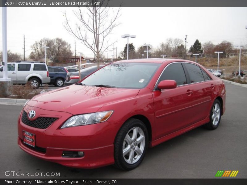 Barcelona Red Metallic / Ash 2007 Toyota Camry SE
