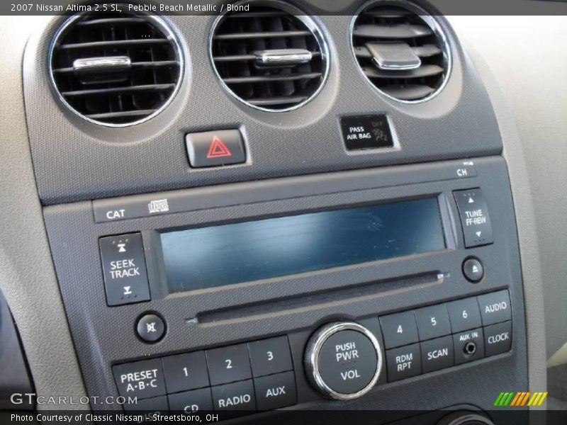 Pebble Beach Metallic / Blond 2007 Nissan Altima 2.5 SL