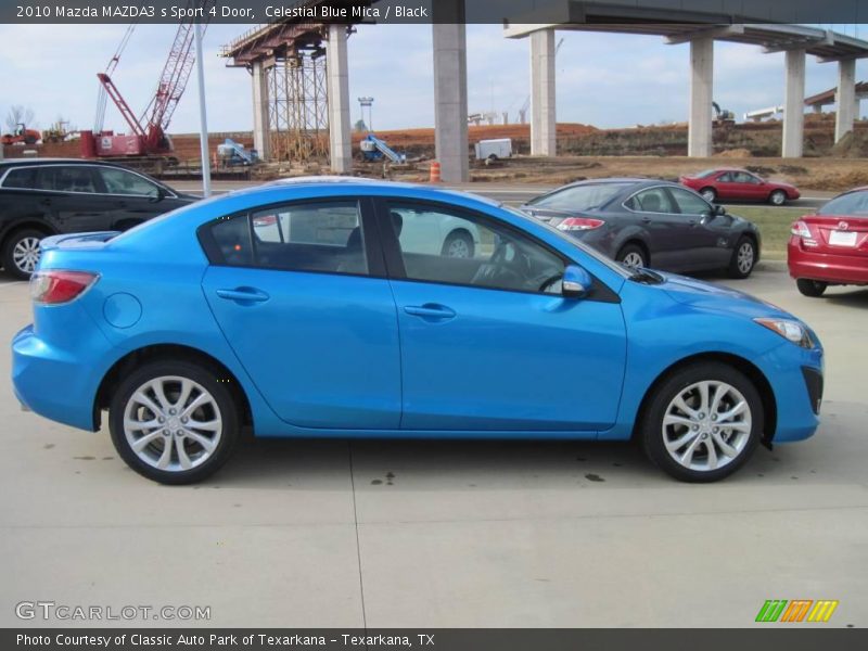 Celestial Blue Mica / Black 2010 Mazda MAZDA3 s Sport 4 Door