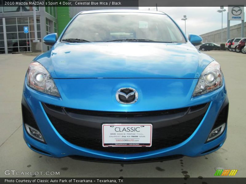 Celestial Blue Mica / Black 2010 Mazda MAZDA3 s Sport 4 Door