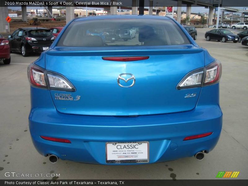 Celestial Blue Mica / Black 2010 Mazda MAZDA3 s Sport 4 Door
