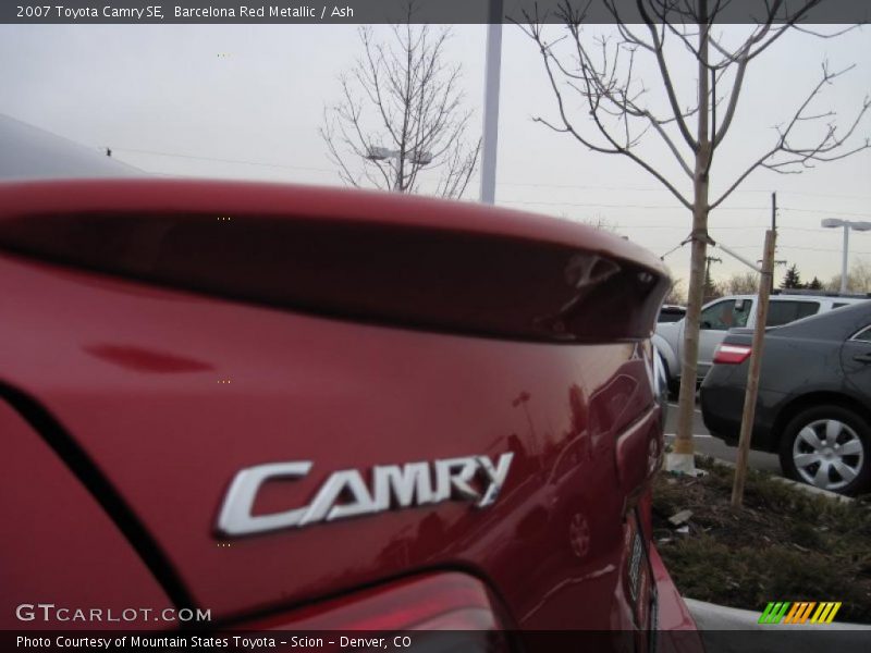 Barcelona Red Metallic / Ash 2007 Toyota Camry SE