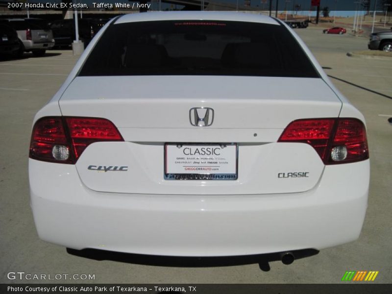 Taffeta White / Ivory 2007 Honda Civic EX Sedan