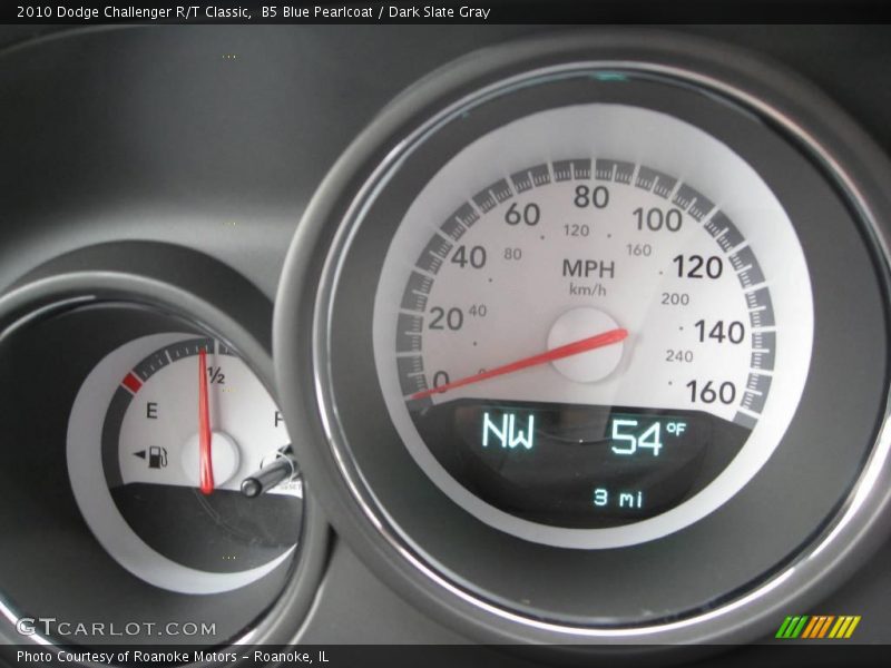 B5 Blue Pearlcoat / Dark Slate Gray 2010 Dodge Challenger R/T Classic
