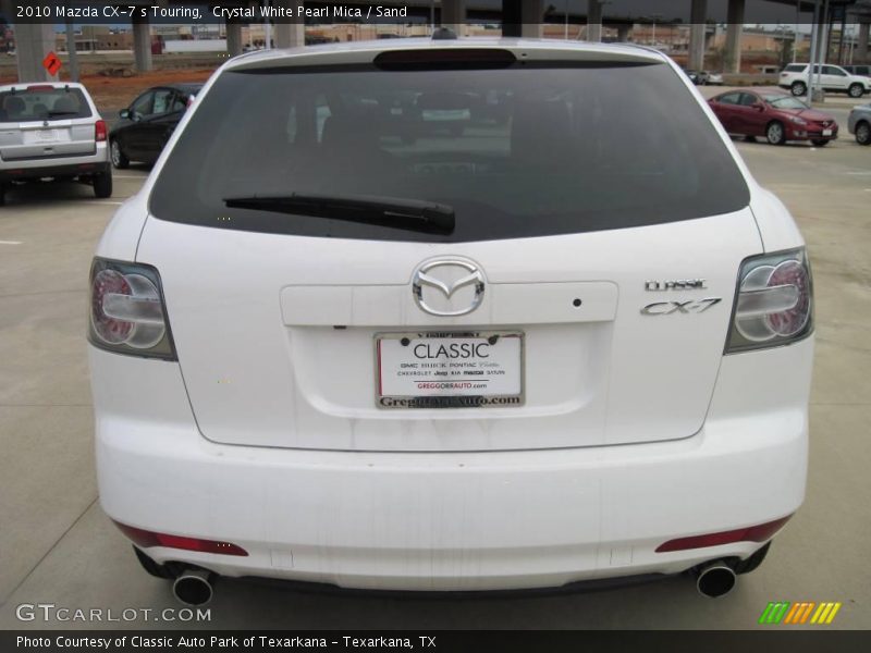 Crystal White Pearl Mica / Sand 2010 Mazda CX-7 s Touring