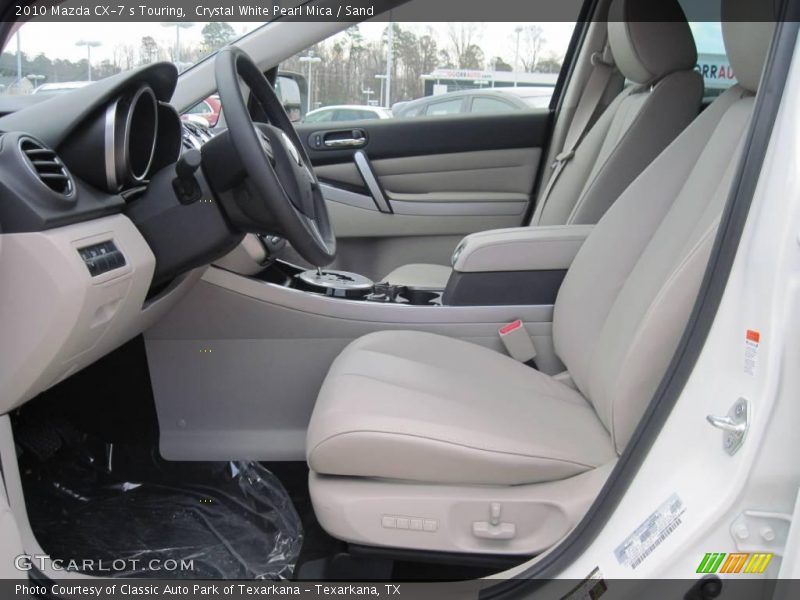 Crystal White Pearl Mica / Sand 2010 Mazda CX-7 s Touring