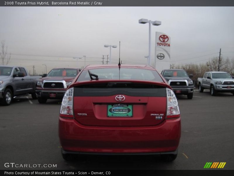 Barcelona Red Metallic / Gray 2008 Toyota Prius Hybrid
