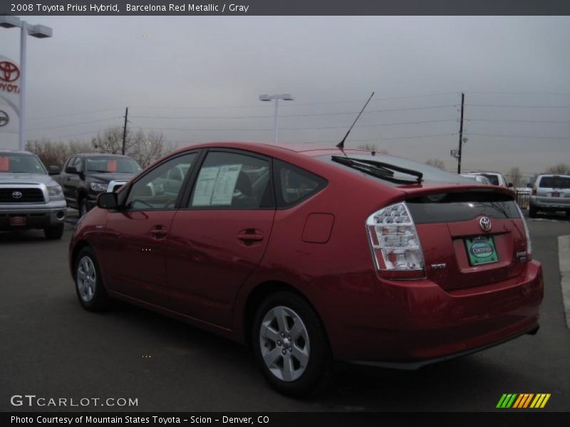 Barcelona Red Metallic / Gray 2008 Toyota Prius Hybrid