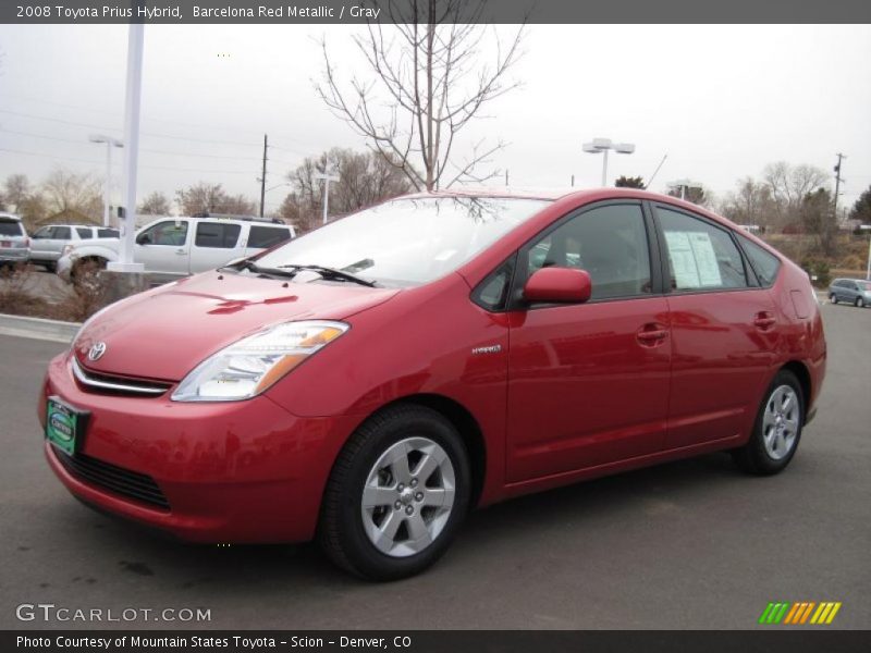 Barcelona Red Metallic / Gray 2008 Toyota Prius Hybrid