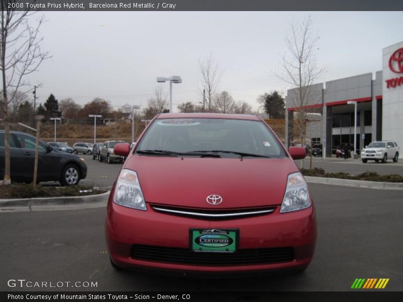 Barcelona Red Metallic / Gray 2008 Toyota Prius Hybrid