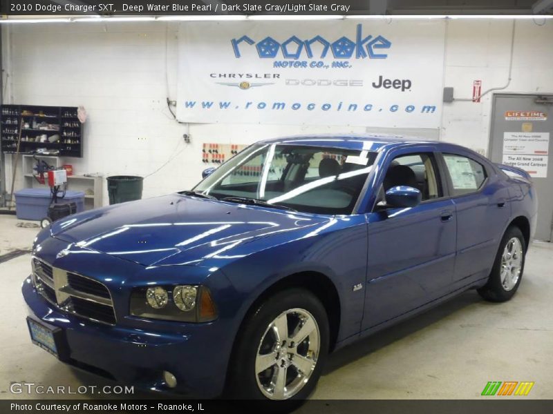 Deep Water Blue Pearl / Dark Slate Gray/Light Slate Gray 2010 Dodge Charger SXT