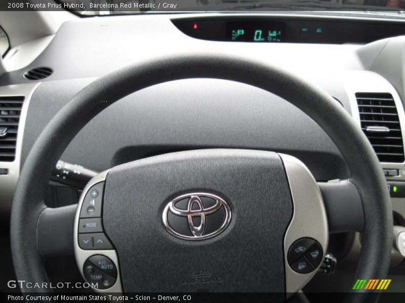 Barcelona Red Metallic / Gray 2008 Toyota Prius Hybrid