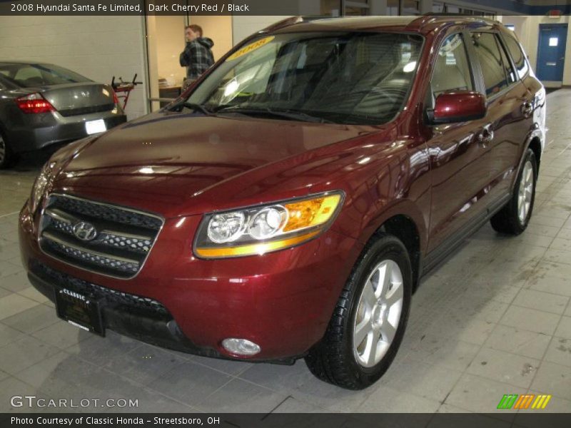 Dark Cherry Red / Black 2008 Hyundai Santa Fe Limited