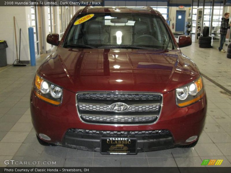 Dark Cherry Red / Black 2008 Hyundai Santa Fe Limited