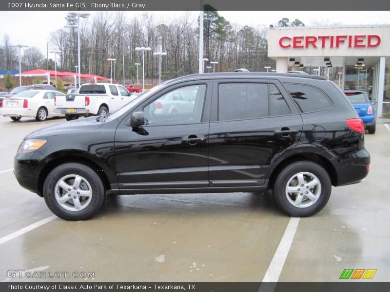 Ebony Black / Gray 2007 Hyundai Santa Fe GLS