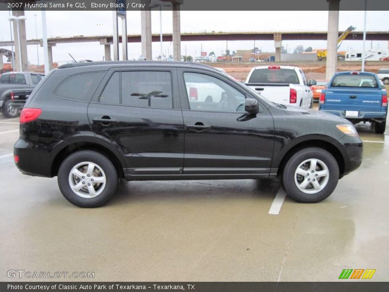 Ebony Black / Gray 2007 Hyundai Santa Fe GLS
