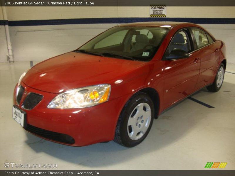Crimson Red / Light Taupe 2006 Pontiac G6 Sedan