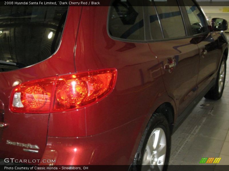 Dark Cherry Red / Black 2008 Hyundai Santa Fe Limited