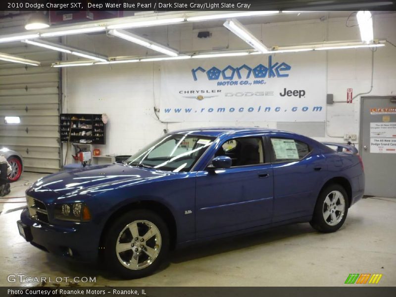 Deep Water Blue Pearl / Dark Slate Gray/Light Slate Gray 2010 Dodge Charger SXT