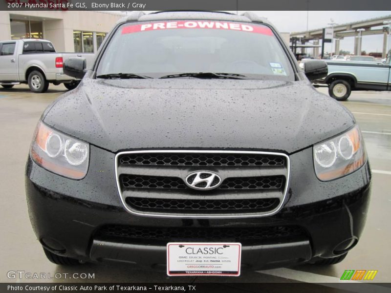 Ebony Black / Gray 2007 Hyundai Santa Fe GLS