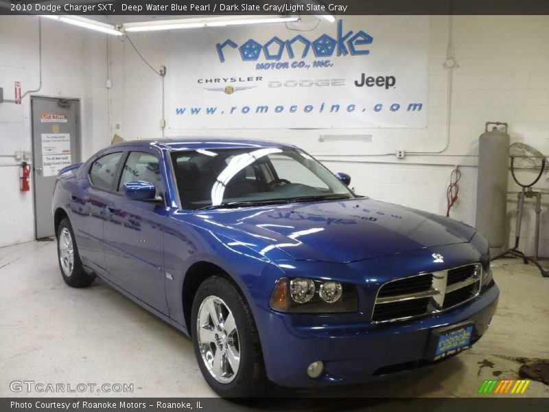 Deep Water Blue Pearl / Dark Slate Gray/Light Slate Gray 2010 Dodge Charger SXT