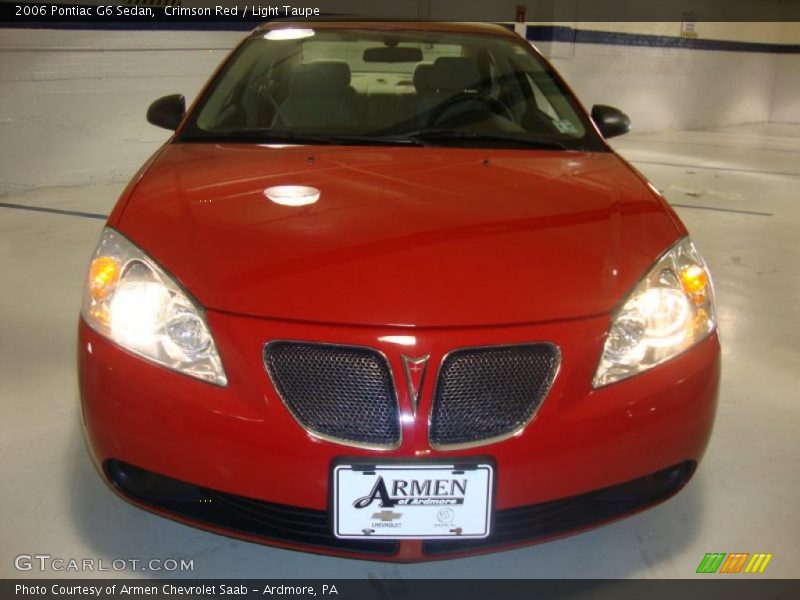 Crimson Red / Light Taupe 2006 Pontiac G6 Sedan
