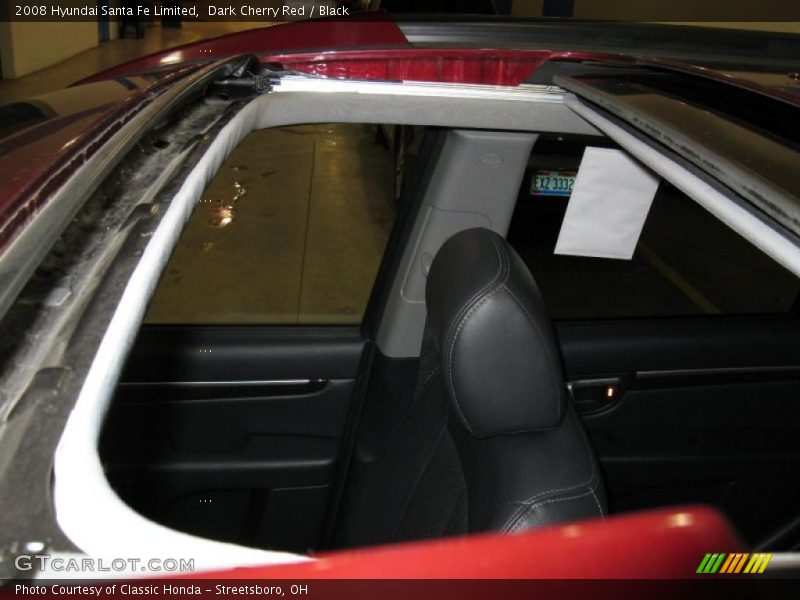 Dark Cherry Red / Black 2008 Hyundai Santa Fe Limited