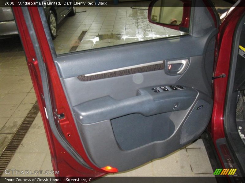 Dark Cherry Red / Black 2008 Hyundai Santa Fe Limited
