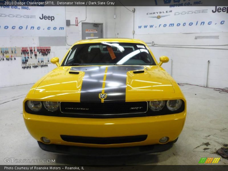 Detonator Yellow / Dark Slate Gray 2010 Dodge Challenger SRT8