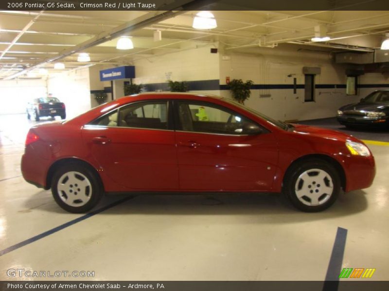 Crimson Red / Light Taupe 2006 Pontiac G6 Sedan