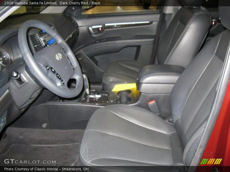 Dark Cherry Red / Black 2008 Hyundai Santa Fe Limited