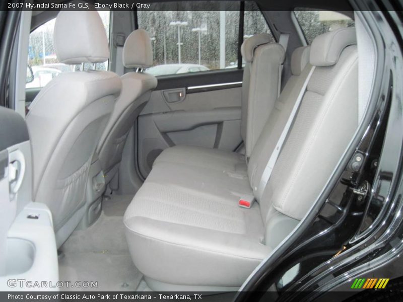 Ebony Black / Gray 2007 Hyundai Santa Fe GLS