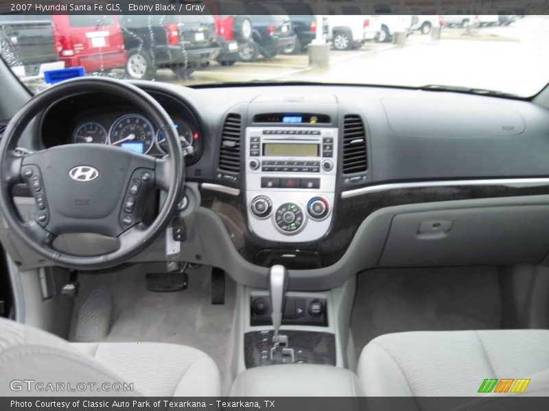 Ebony Black / Gray 2007 Hyundai Santa Fe GLS