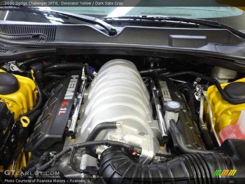 Detonator Yellow / Dark Slate Gray 2010 Dodge Challenger SRT8