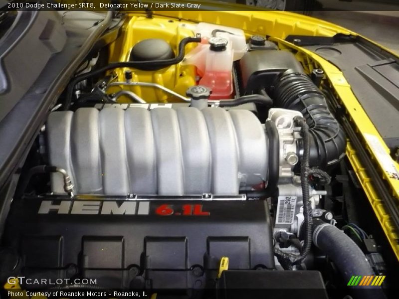 Detonator Yellow / Dark Slate Gray 2010 Dodge Challenger SRT8
