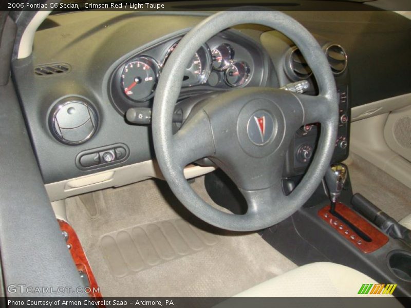 Crimson Red / Light Taupe 2006 Pontiac G6 Sedan