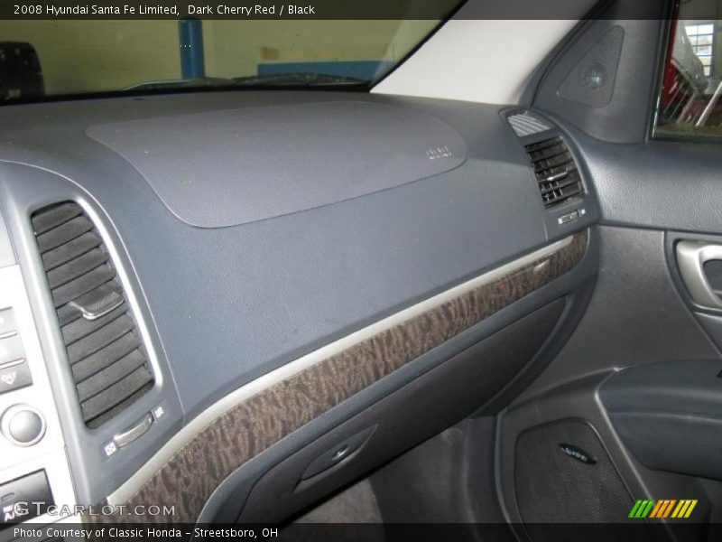Dark Cherry Red / Black 2008 Hyundai Santa Fe Limited