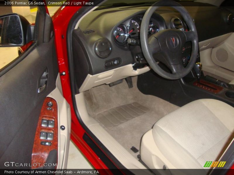 Crimson Red / Light Taupe 2006 Pontiac G6 Sedan