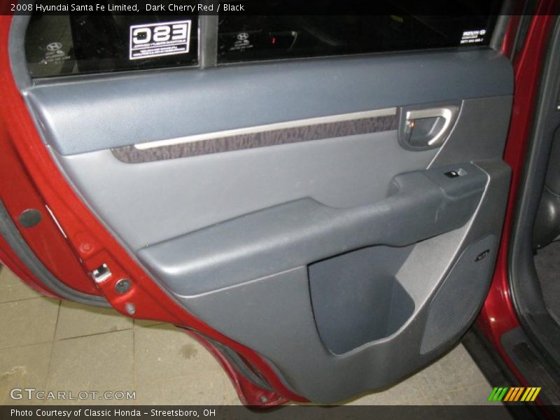 Dark Cherry Red / Black 2008 Hyundai Santa Fe Limited