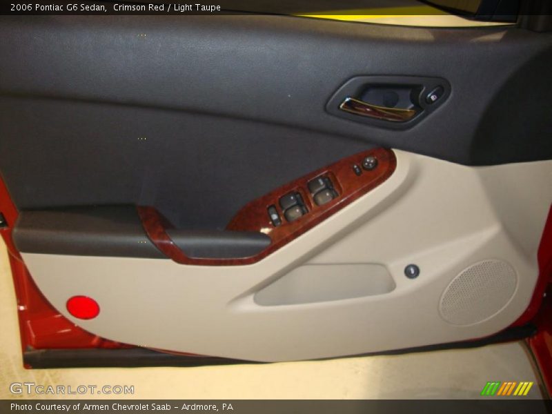 Crimson Red / Light Taupe 2006 Pontiac G6 Sedan