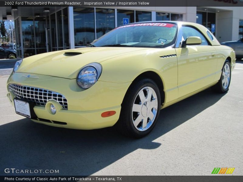 Inspiration Yellow / Inspiration Yellow 2002 Ford Thunderbird Premium Roadster