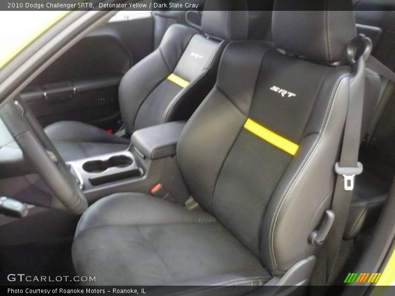 Detonator Yellow / Dark Slate Gray 2010 Dodge Challenger SRT8