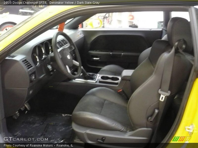 Detonator Yellow / Dark Slate Gray 2010 Dodge Challenger SRT8
